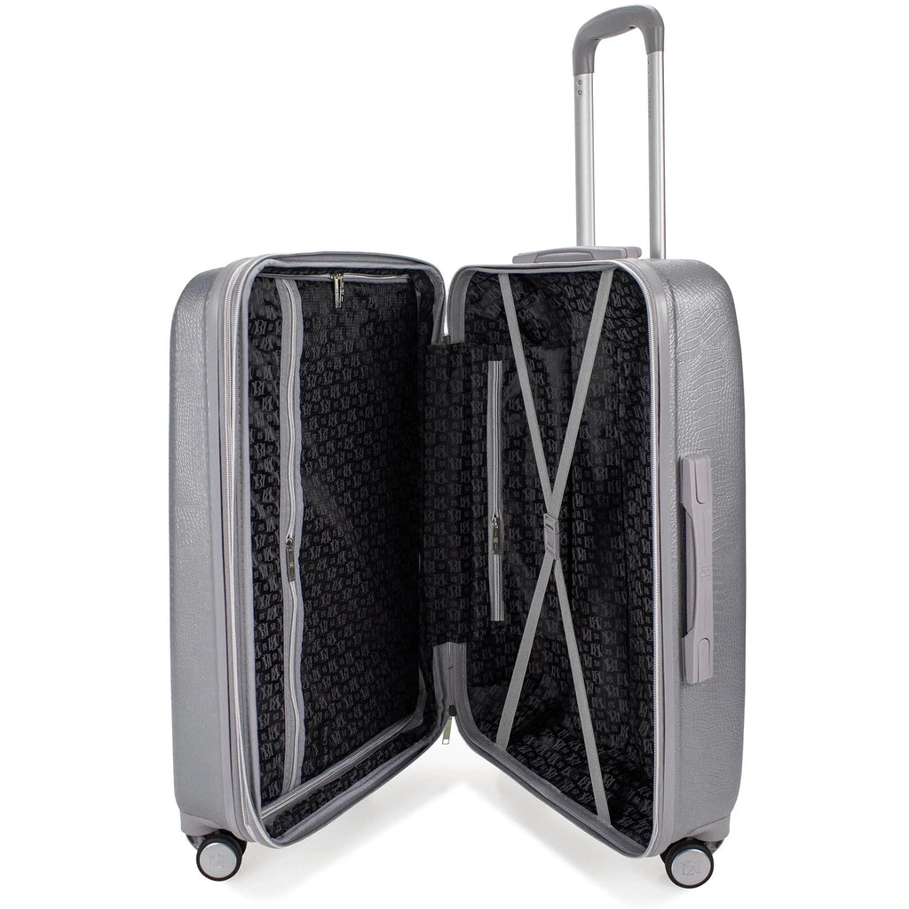 Schlangenleder 3-teiliges, erweiterbares, elegantes Reisekofferset