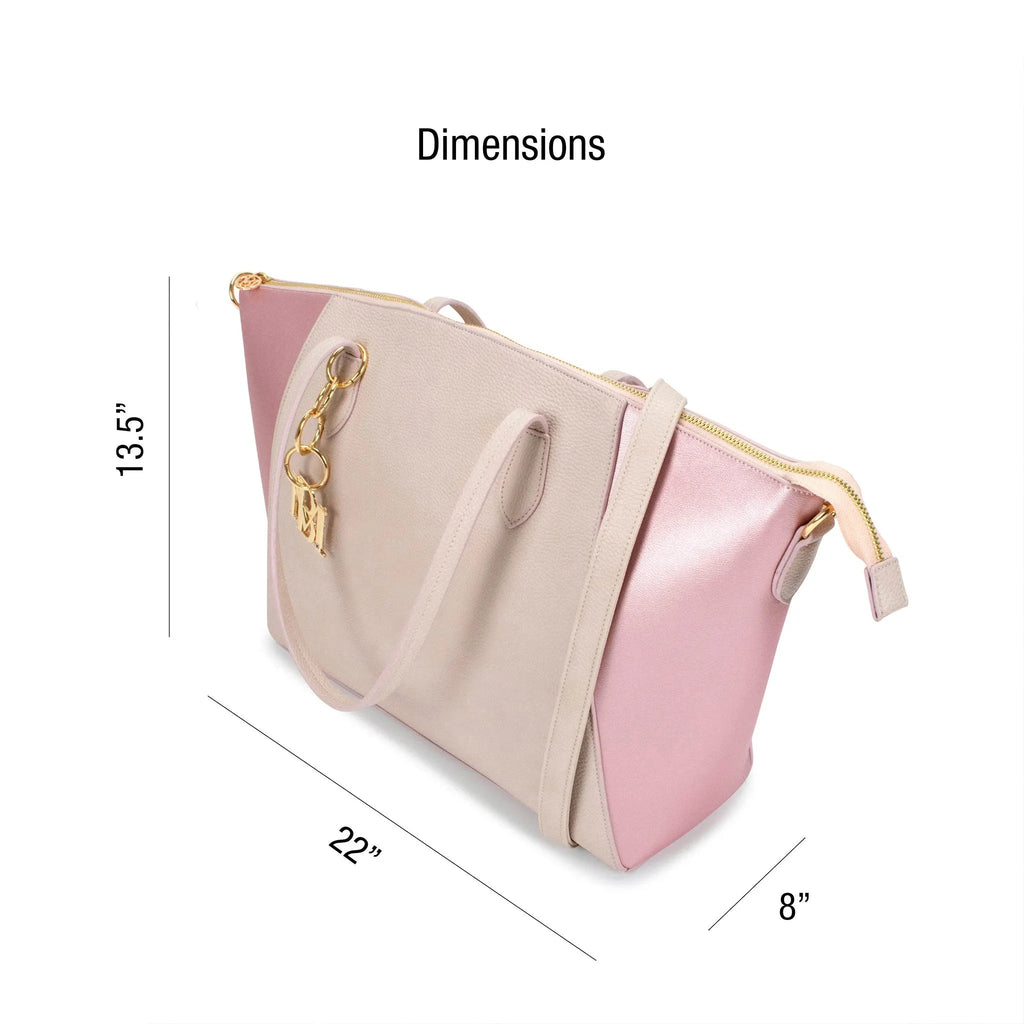 Caroline Weekender-Reisetasche aus veganem Leder mit Monogramm