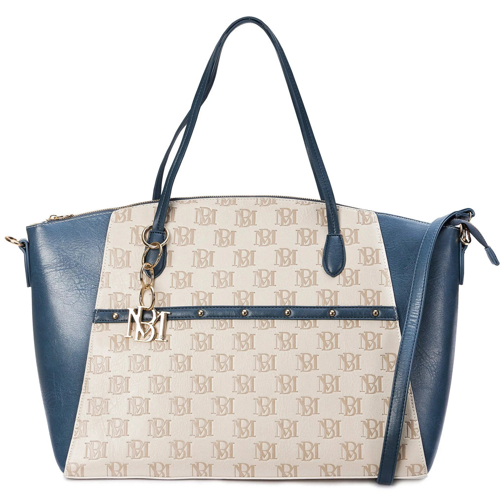 Caroline Weekender-Reisetasche aus veganem Leder mit Monogramm