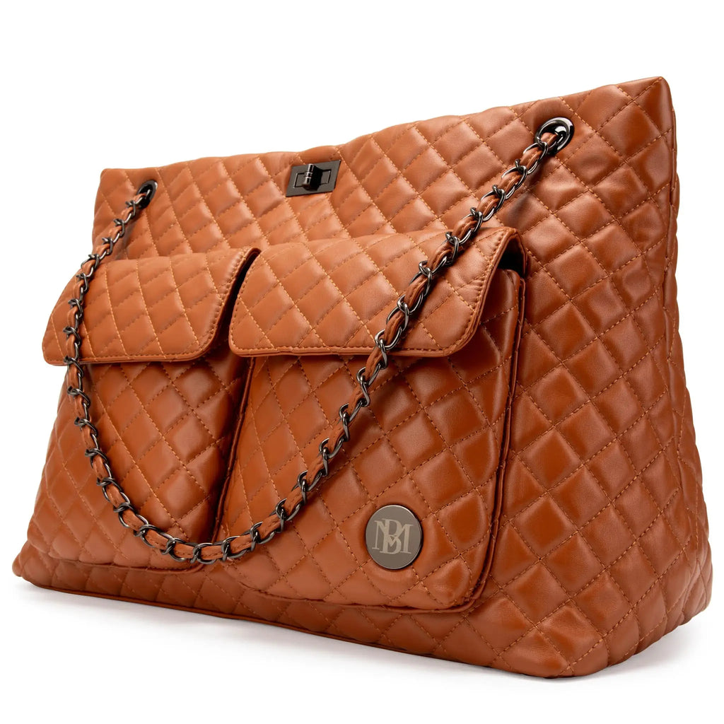 Diana gesteppte Weekender-Reisetasche aus veganem Leder
