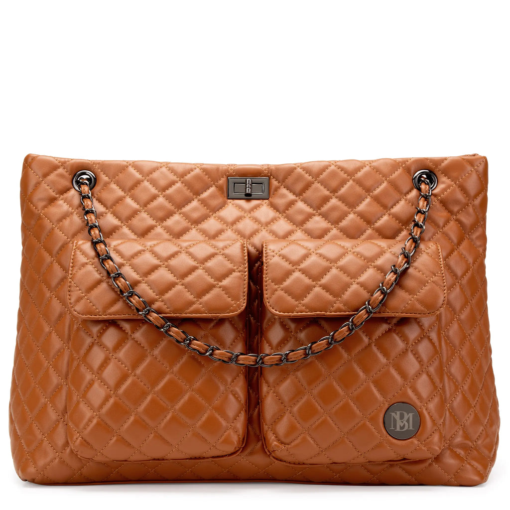 Diana gesteppte Weekender-Reisetasche aus veganem Leder