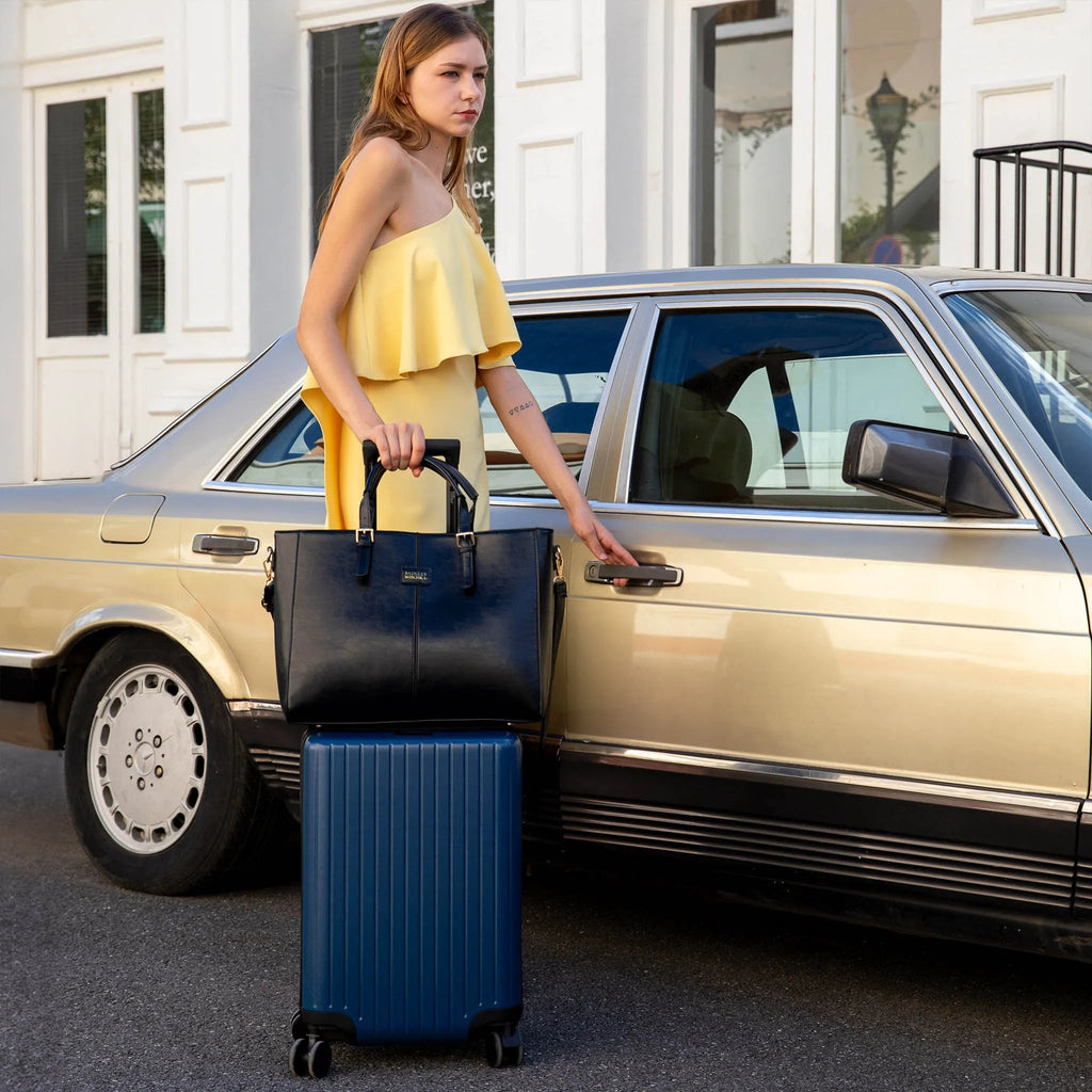 Julia Rustic Weekender-Reisetasche aus veganem Leder