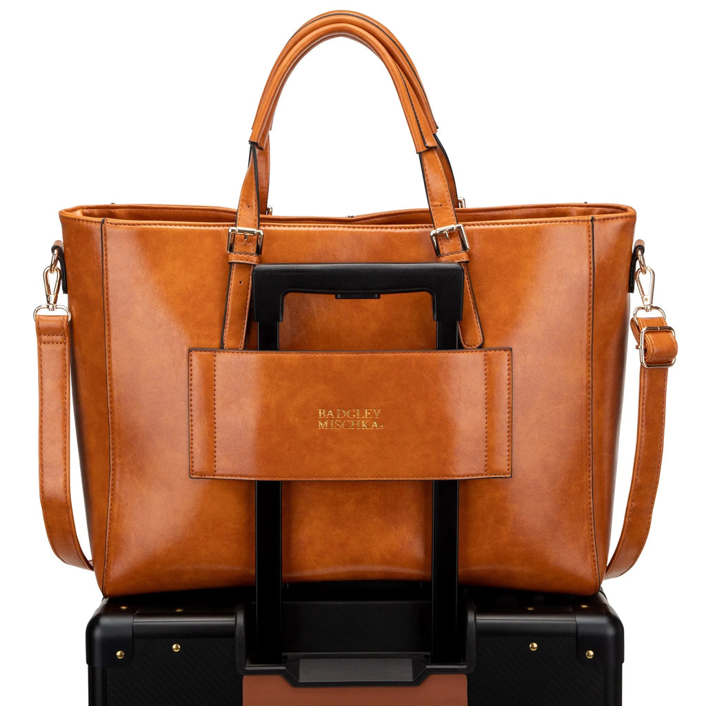 Julia Rustic Weekender-Reisetasche aus veganem Leder