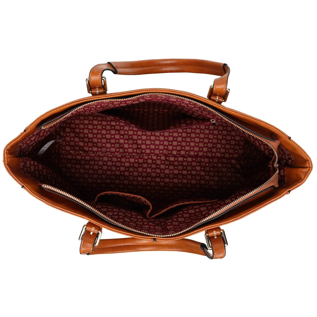 Julia Rustic Weekender-Reisetasche aus veganem Leder