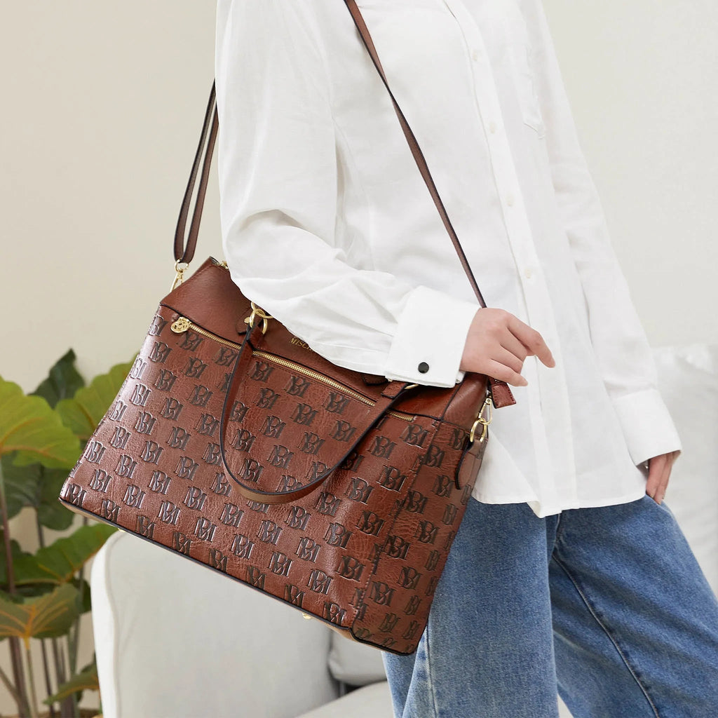 Madalyn Rustikale Vegane Leder Weekender Tragetasche
