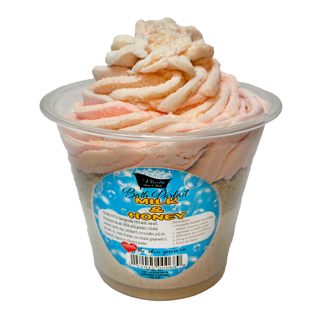 Bath Parfait Bubble Bomb with Bath Salts & Bubble Frosting | 12 oz