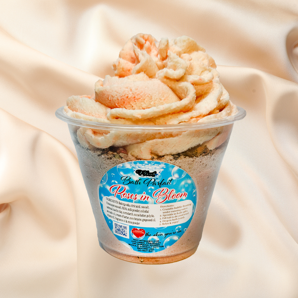 Bath Parfait Bubble Bomb with Bath Salts & Bubble Frosting | 12 oz