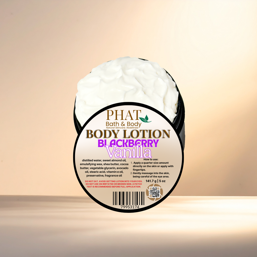 Blackberry Vanilla Moisturizing Body Lotion with Cocoa Butter Black Raspberry & Vanilla Type | 5 oz