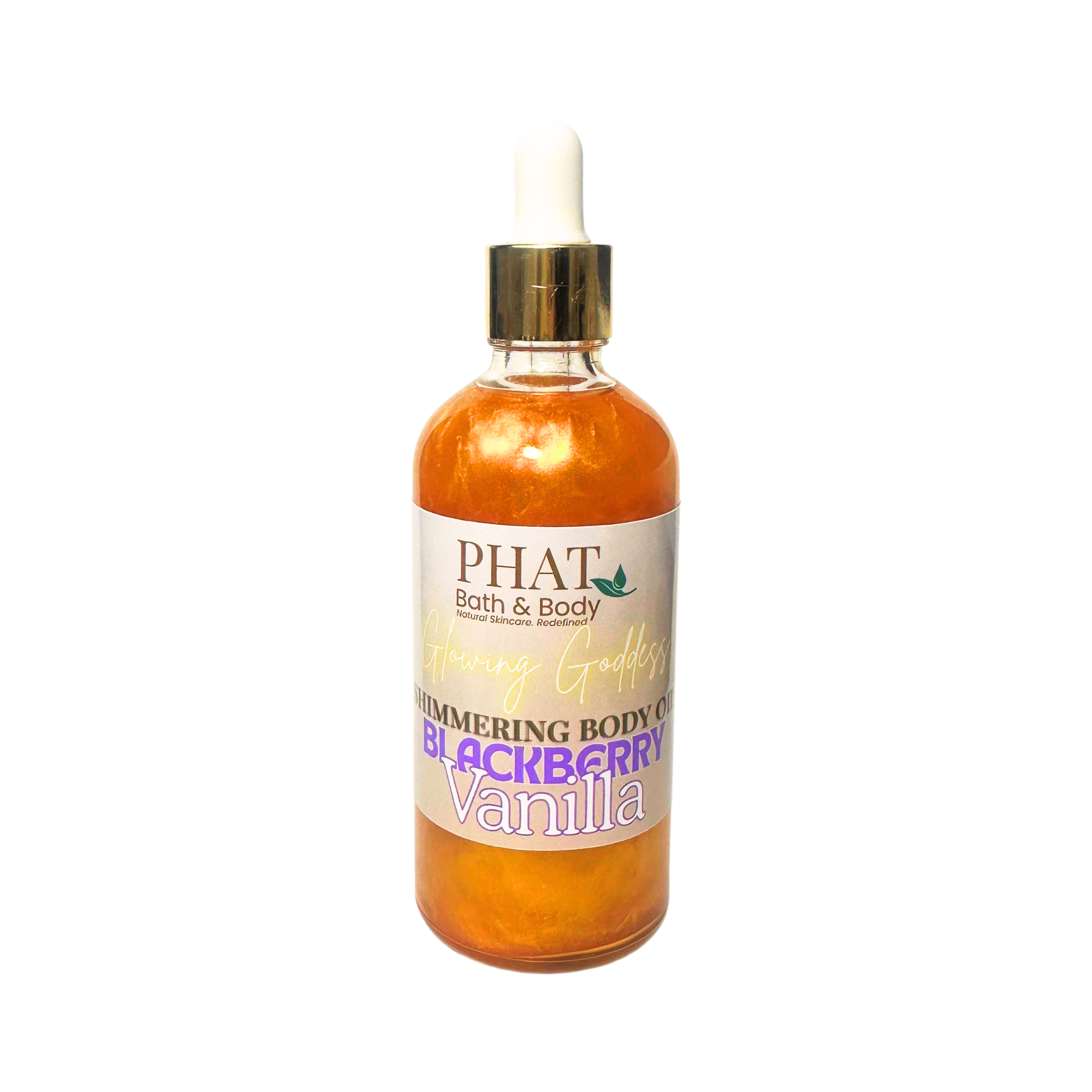 Blackberry Vanilla Glowing Goddess Natural Shimmer Body Oil Black Raspberry & Vanilla Type | 3.2 oz
