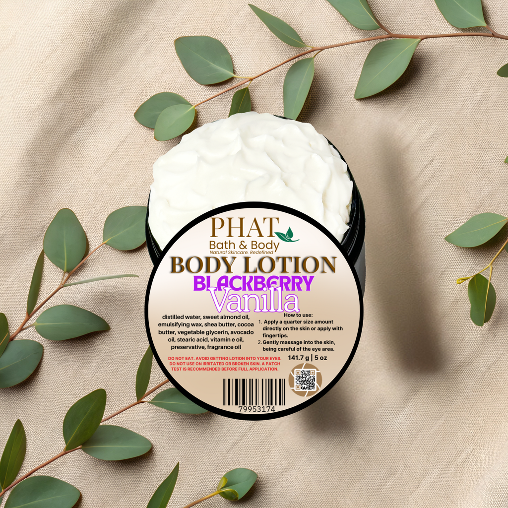 Blackberry Vanilla Moisturizing Body Lotion with Cocoa Butter Black Raspberry & Vanilla Type | 5 oz