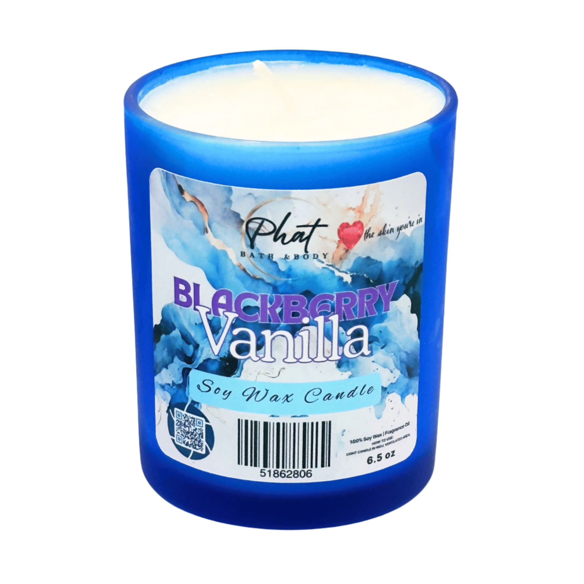 Blackberry Vanilla Natural Soy Wax Candle Black Raspberry Vanilla Type | 6.5 oz