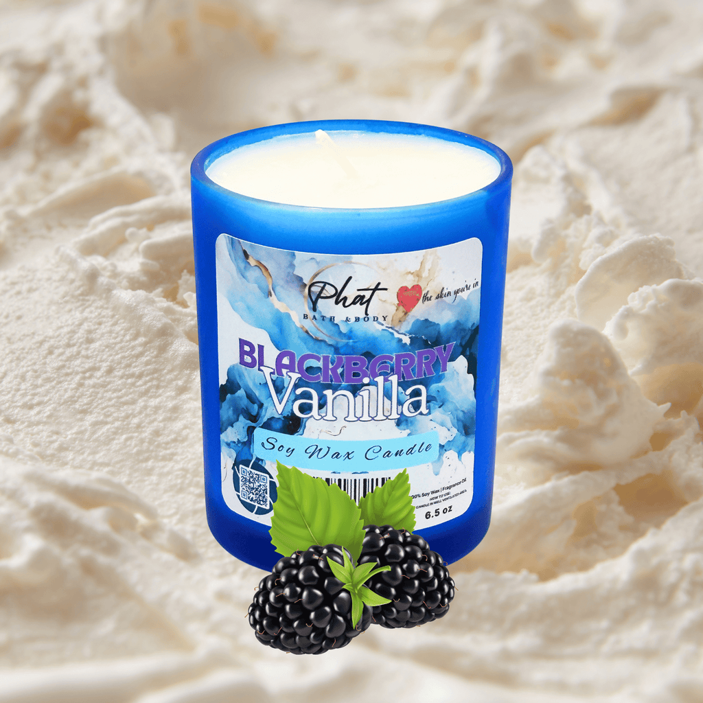 Blackberry Vanilla Natural Soy Wax Candle Black Raspberry Vanilla Type | 6.5 oz