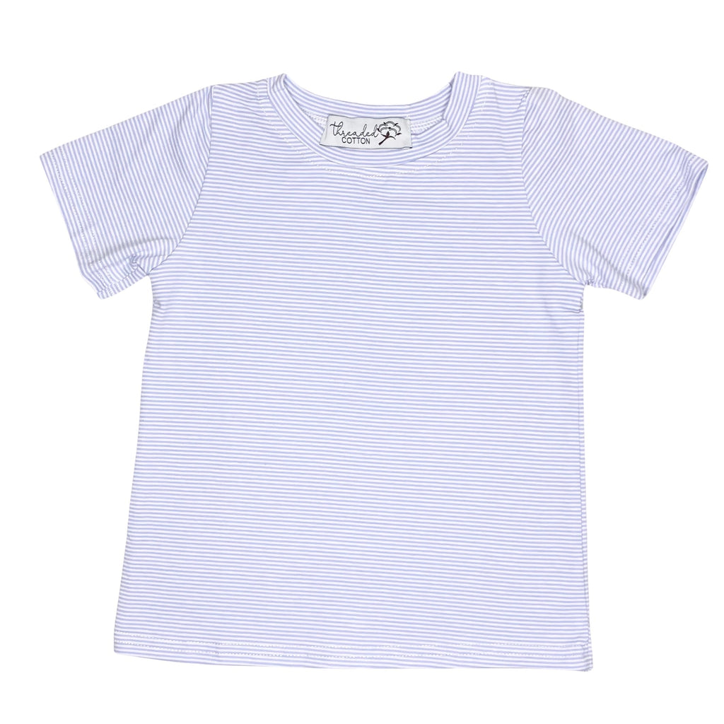 Threaded Cotton Boy Short Sleeve Shirt (95% cotton/spandex)