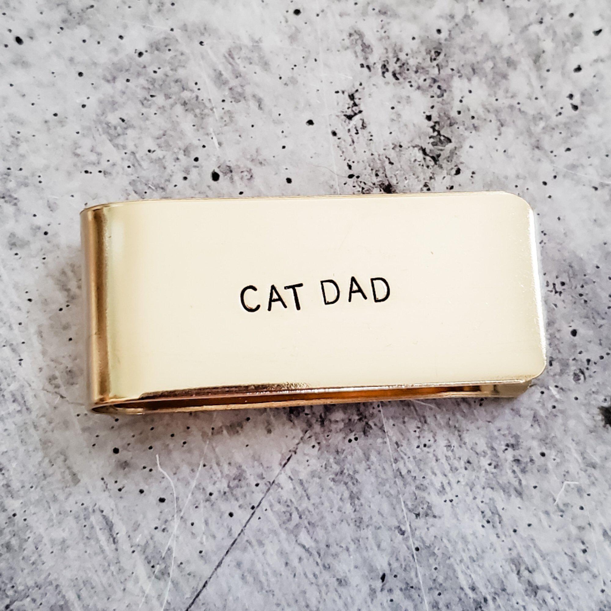 CAT DAD Money Clip