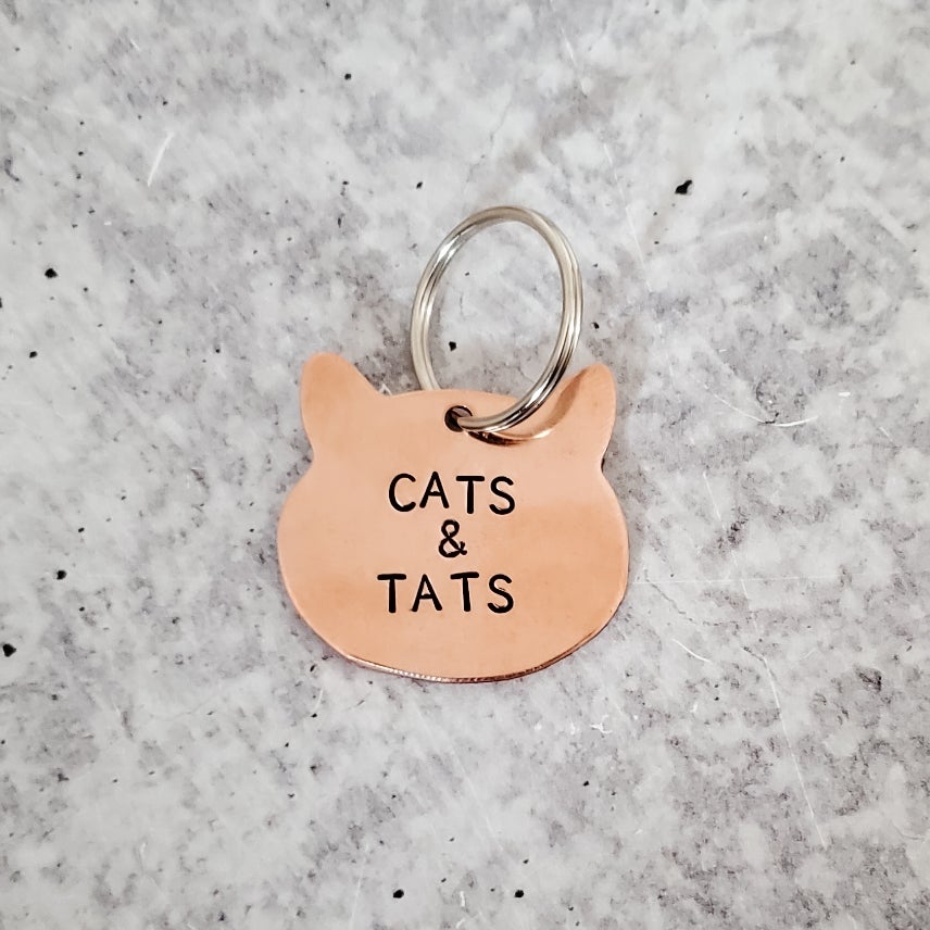 CATS & TATS -Kupferkatzen-Schlüsselanhänger