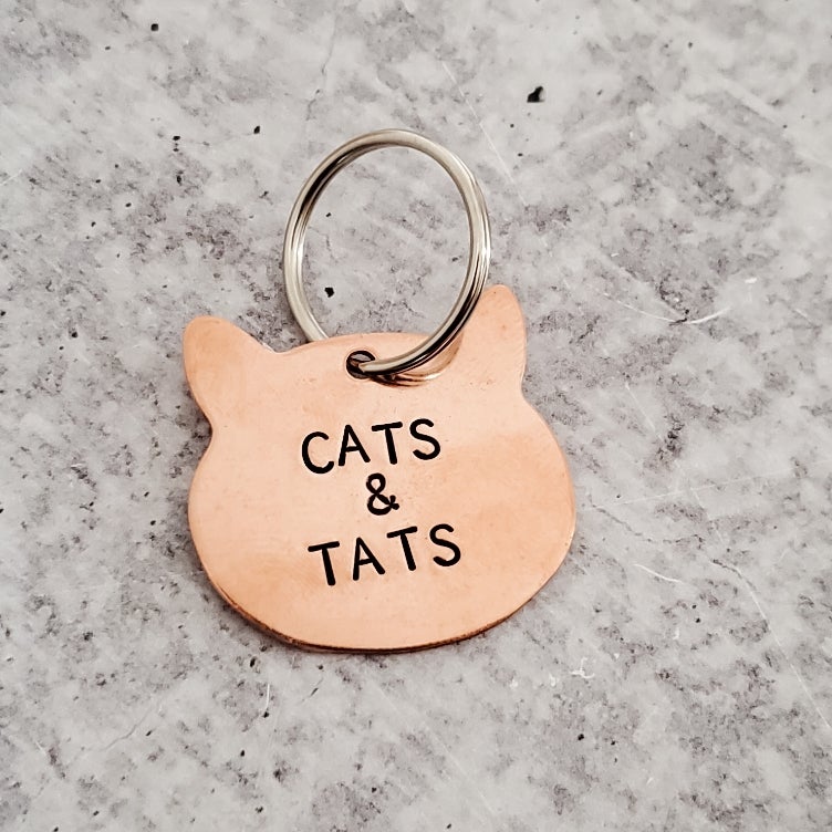 CATS & TATS -Kupferkatzen-Schlüsselanhänger