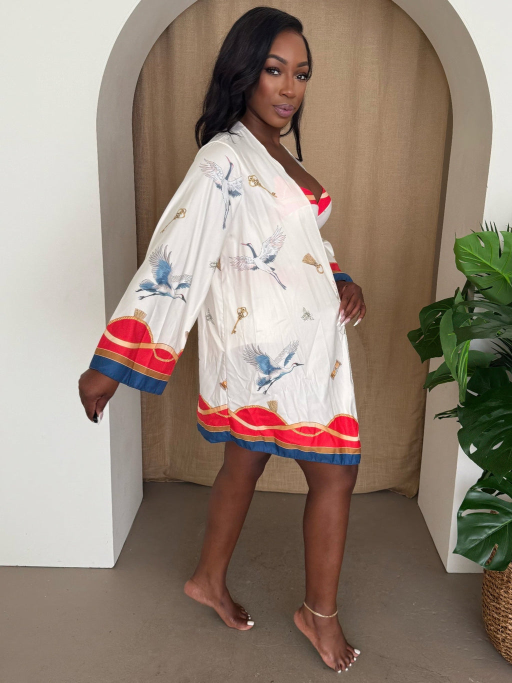 Crane Key Kimono