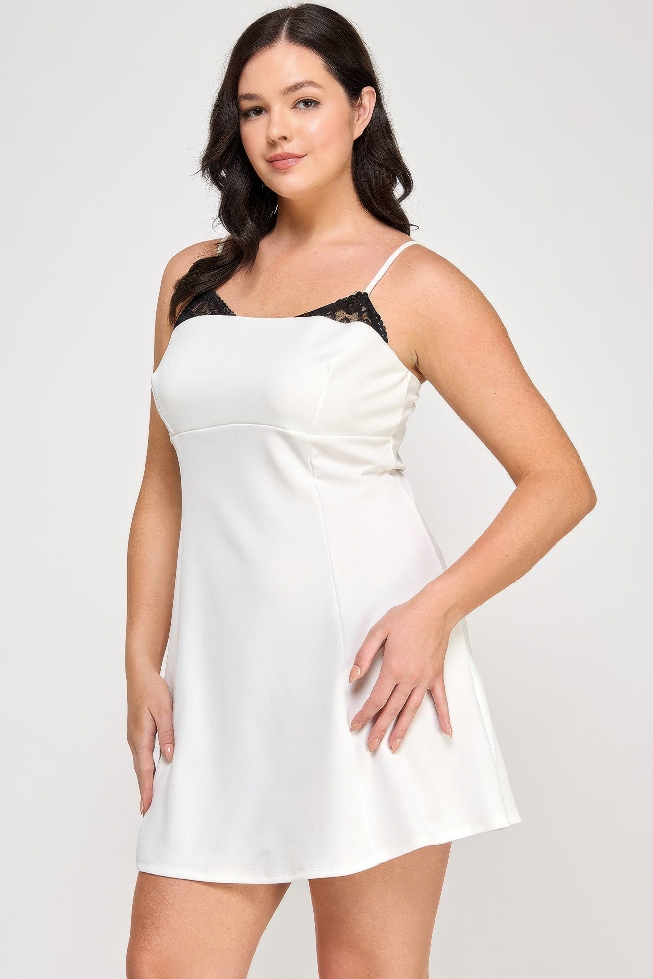 Fit & Flare Scuba Crepe Dress