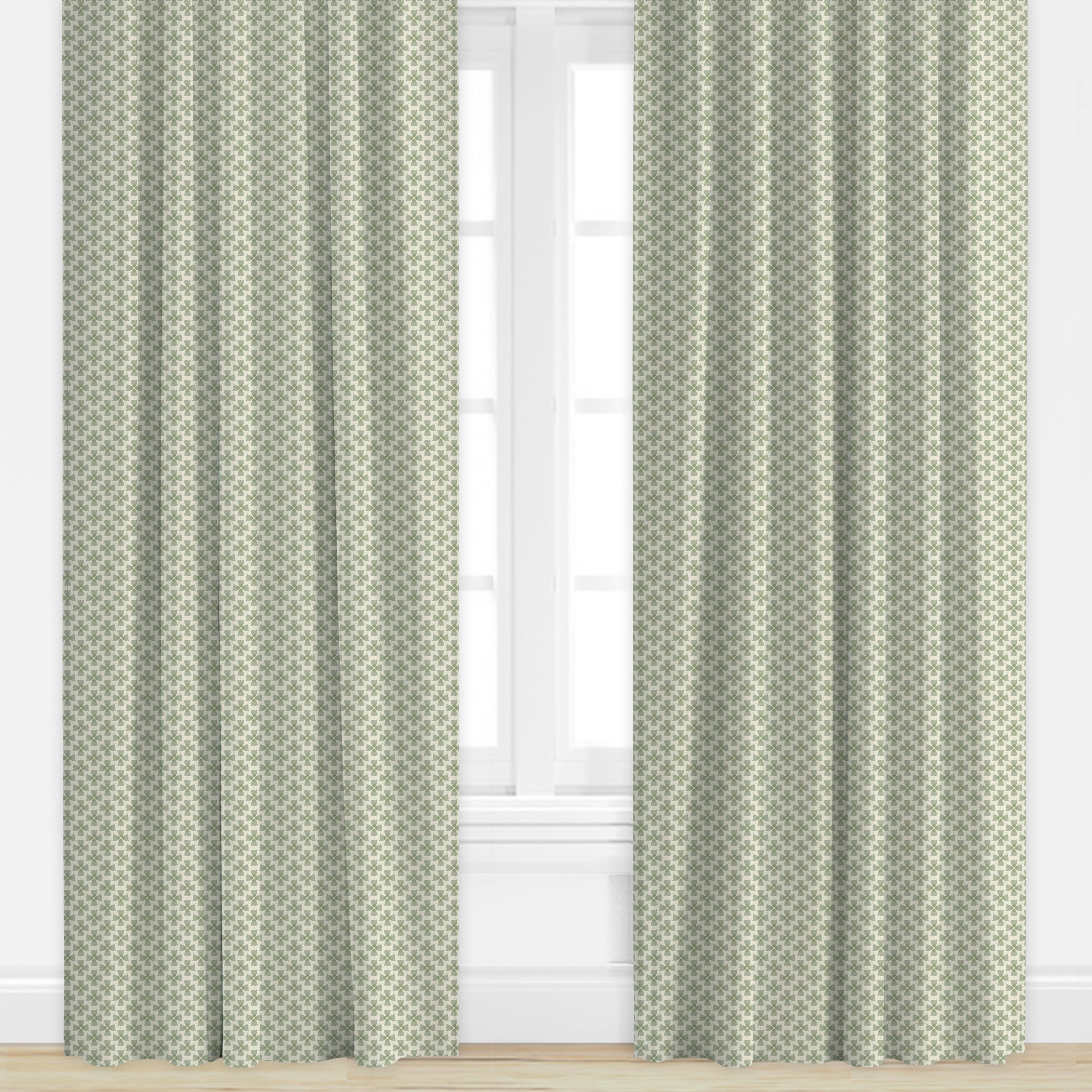 Annie in Sage Drapery Panel