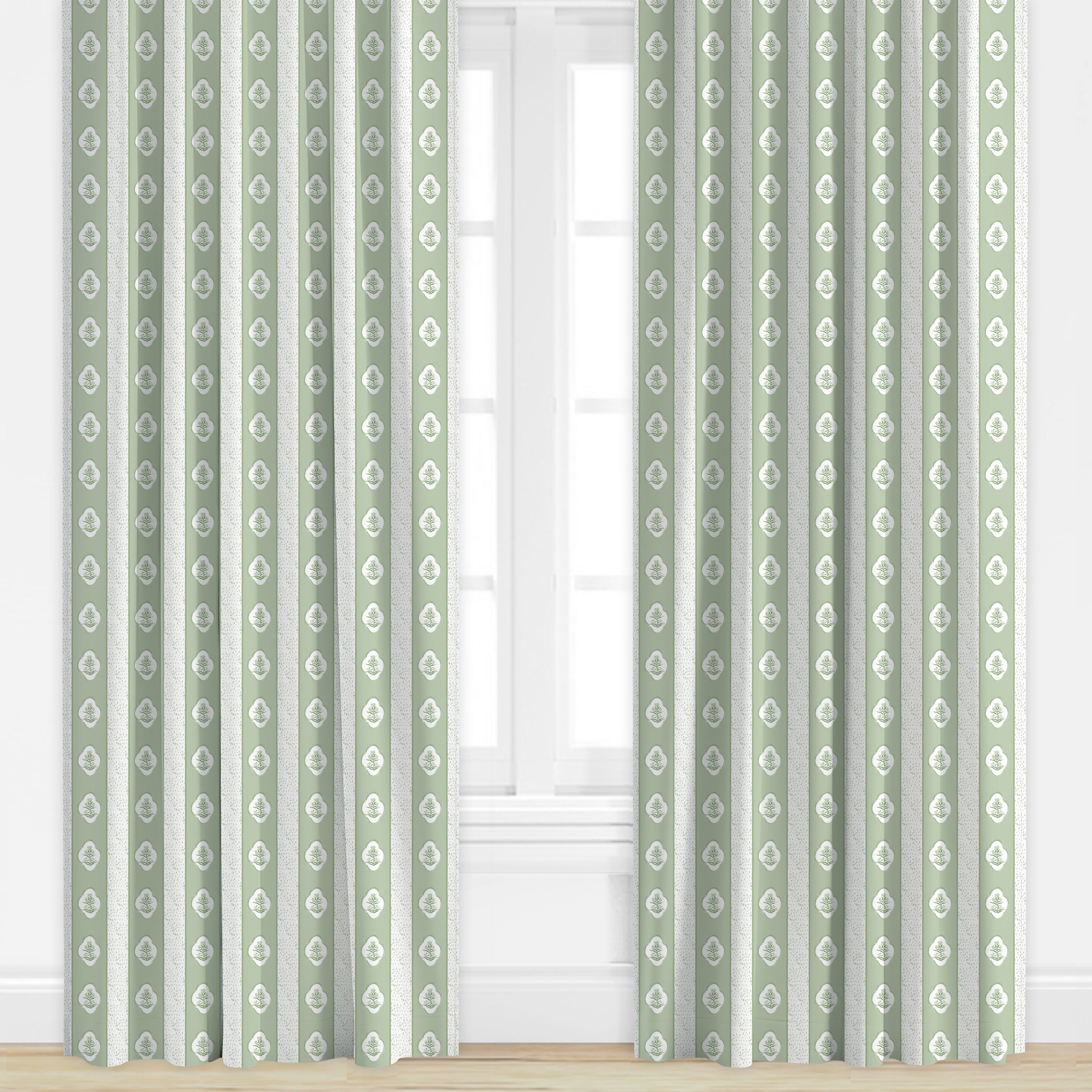 Darcy in Sage Drapery Panel