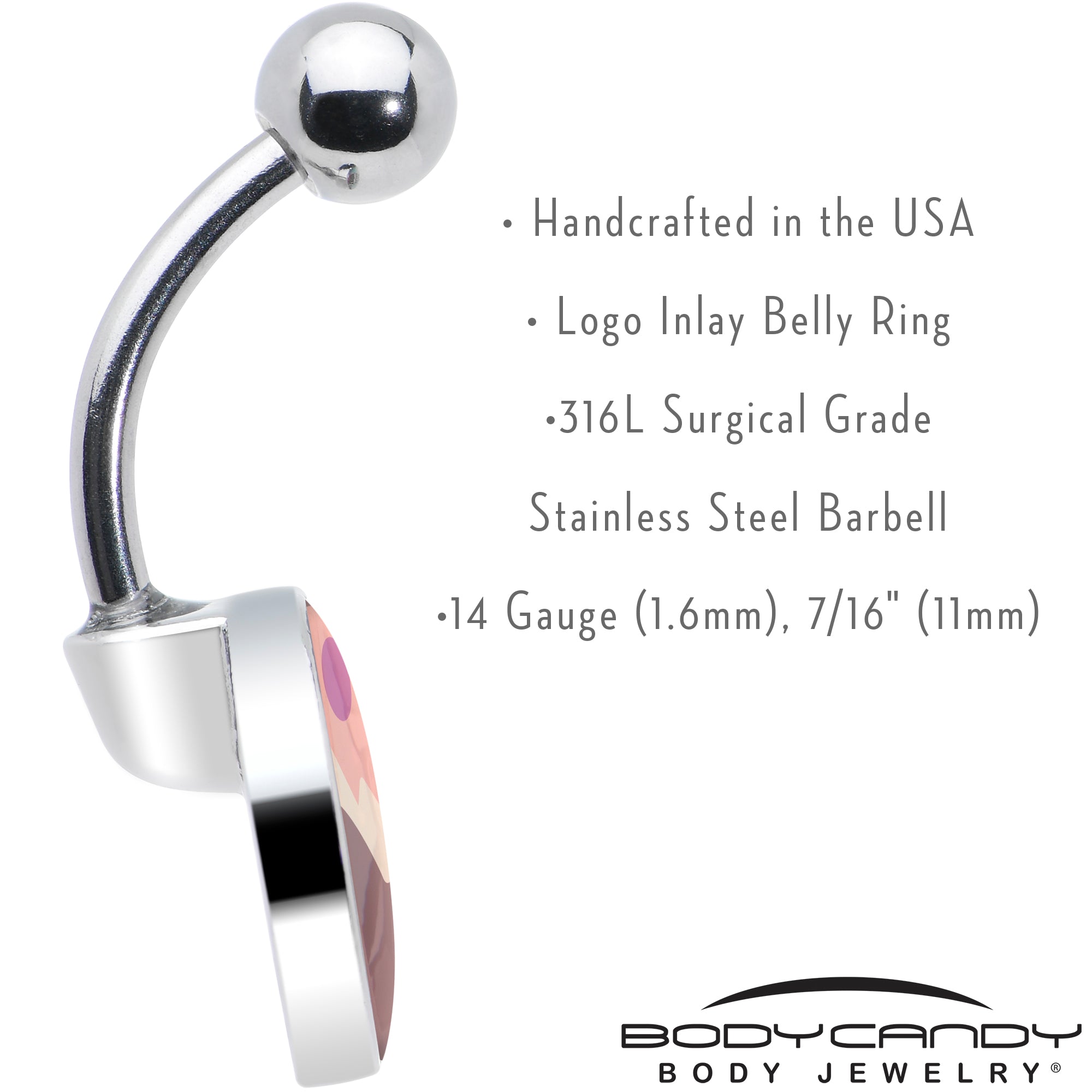 Mountain Sunrise Belly Ring by Onyx O