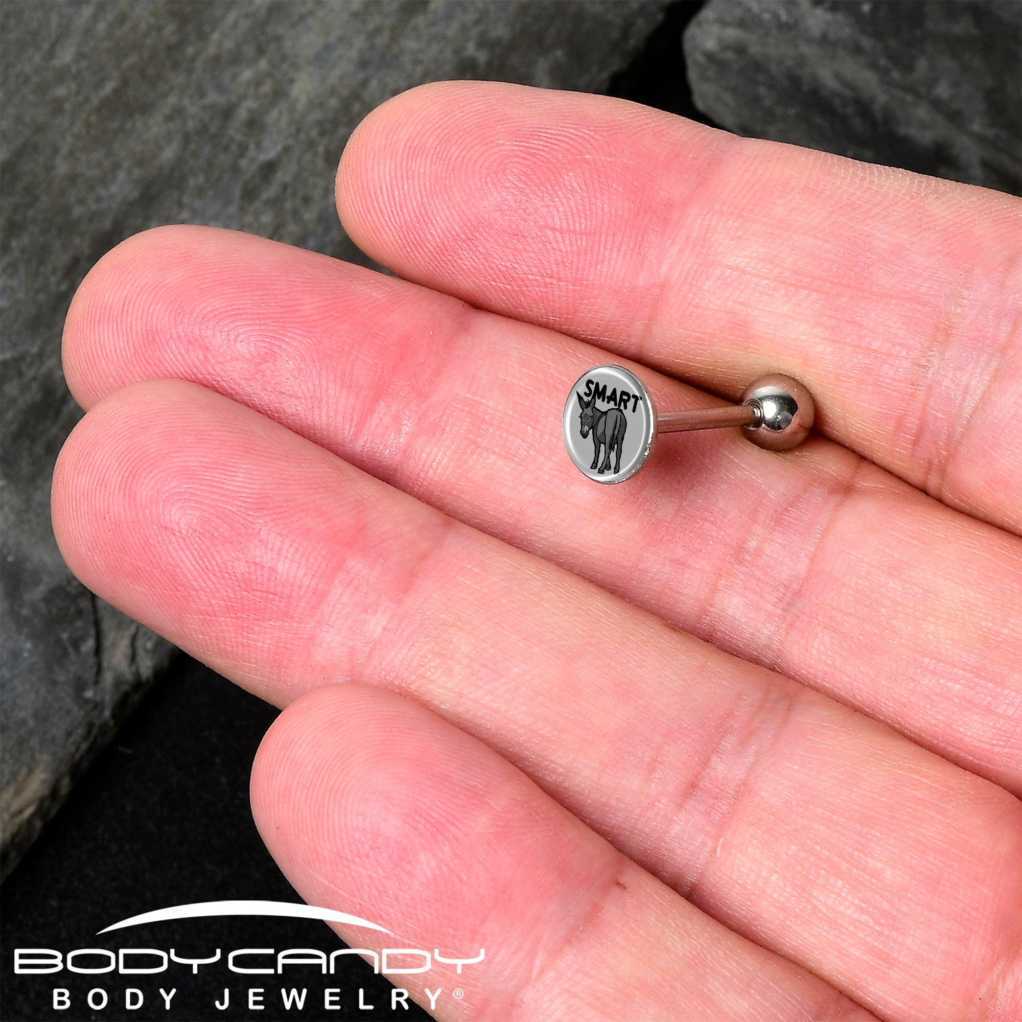 Donkey Smart Ass Barbell Tongue Ring by Onyx O