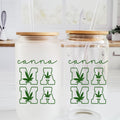 CannaMama Glasbecher mit Deckel