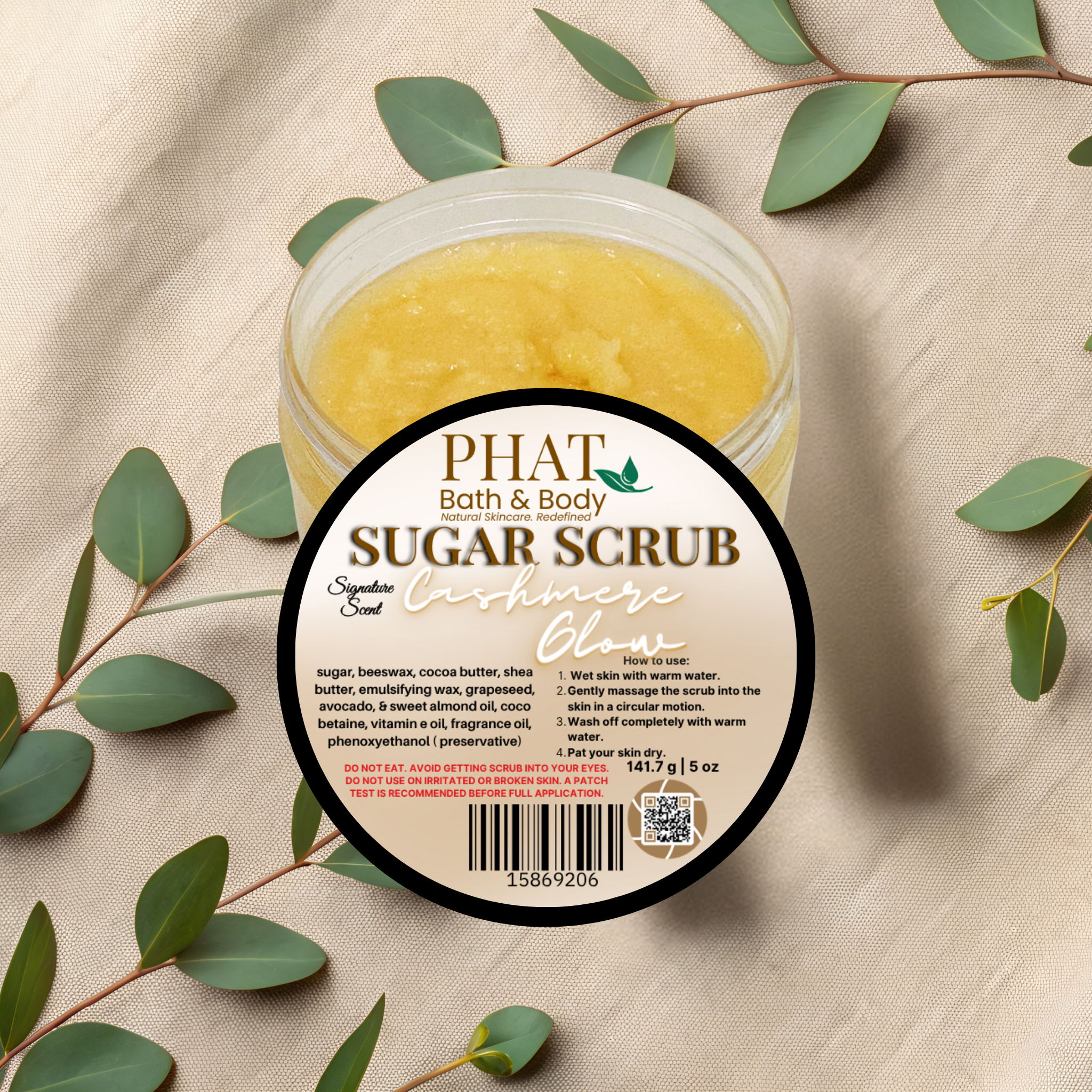 Cashmere Glow Signature Scent Whipped Sugar Scrub with Shea & Cocoa Butter | 5 oz