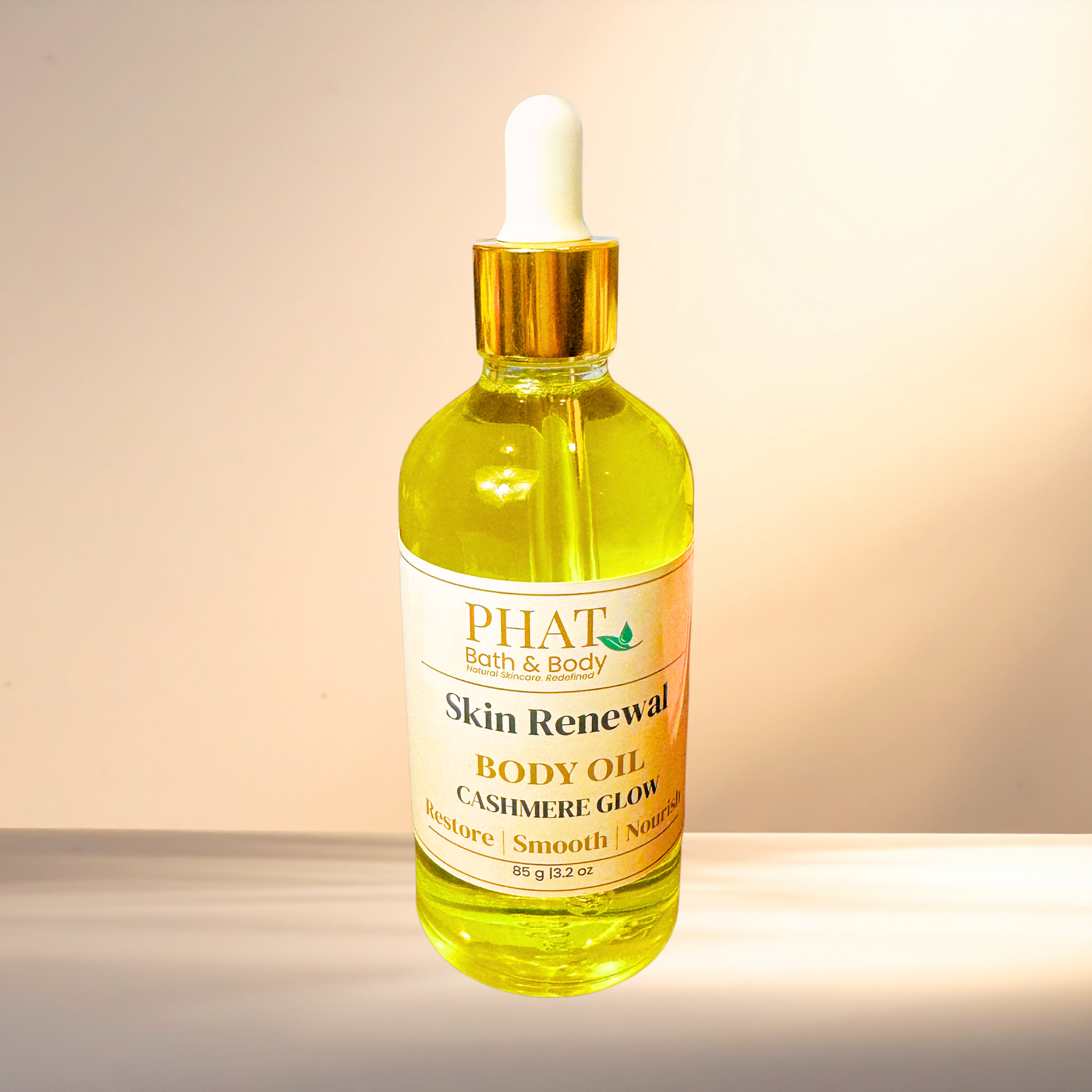 Cashmere Glow Skin Renewal Body Oil with Rosehip & Carrot Seed Oil | 3.2 oz