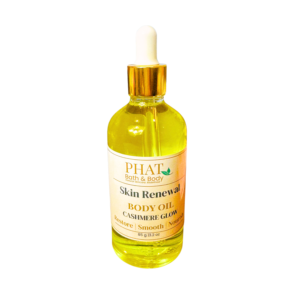 Cashmere Glow Skin Renewal Body Oil with Rosehip & Carrot Seed Oil | 3.2 oz