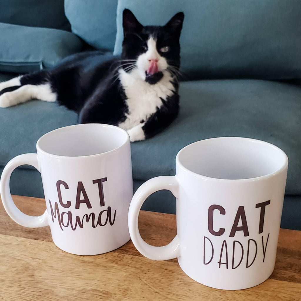 Cat Daddy and Cat Mama Coffee and Tea Mug