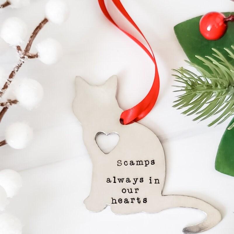 Weihnachtsschmuck zum Gedenken an Katzen