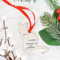 Weihnachtsschmuck zum Gedenken an Katzen