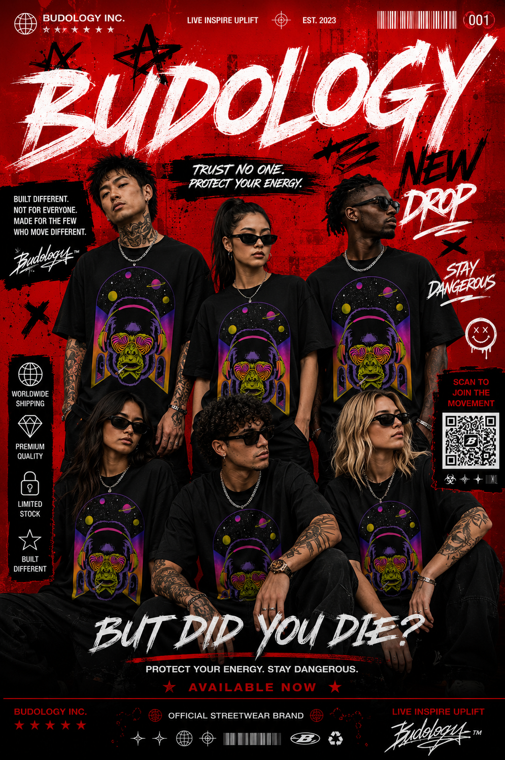 🦍🎛️🌌 Product Title:  DJ Gorilla – Frequency of Love Tee