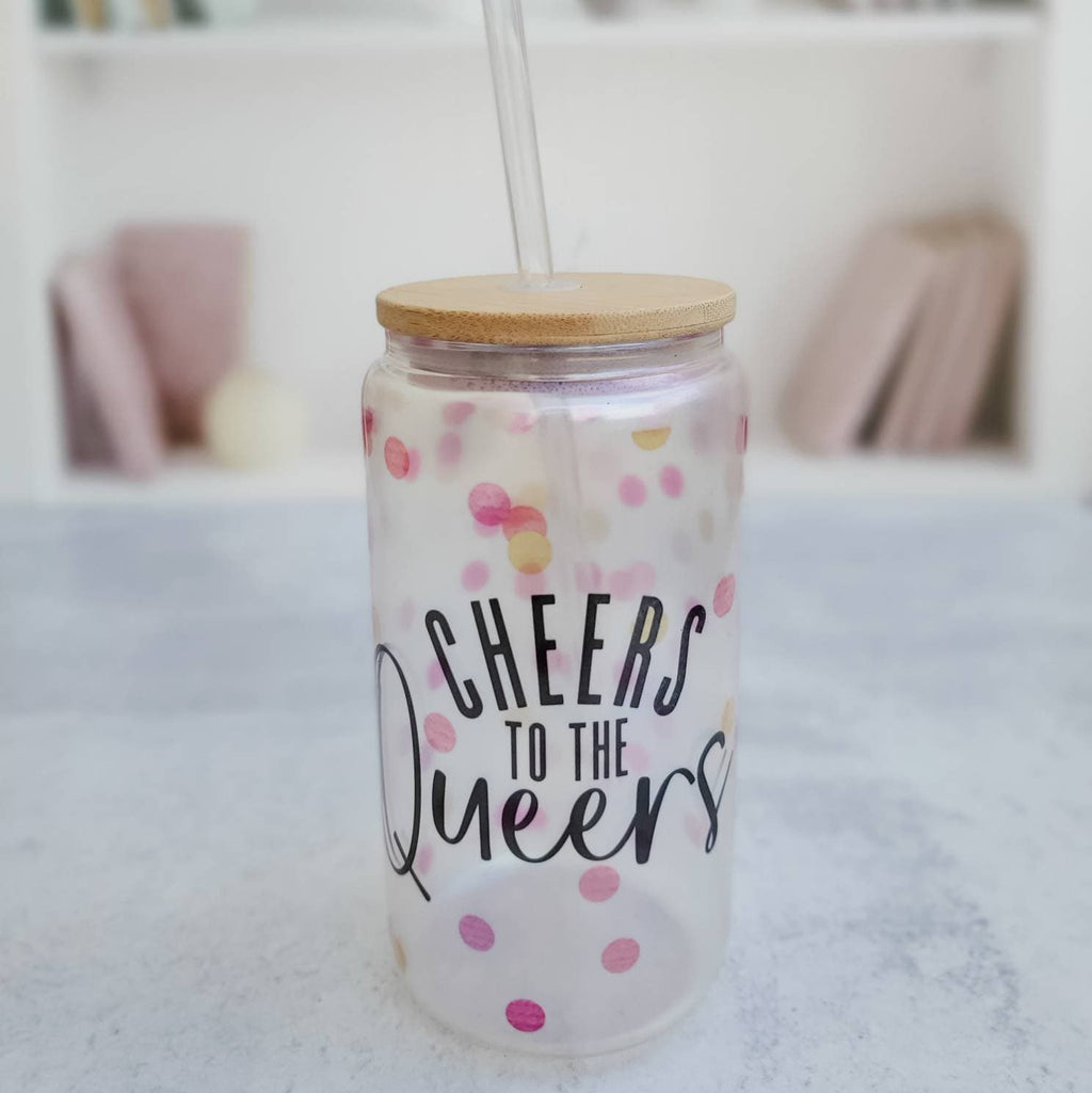 Cheers to the Queers Iridescent Glass Tumbler