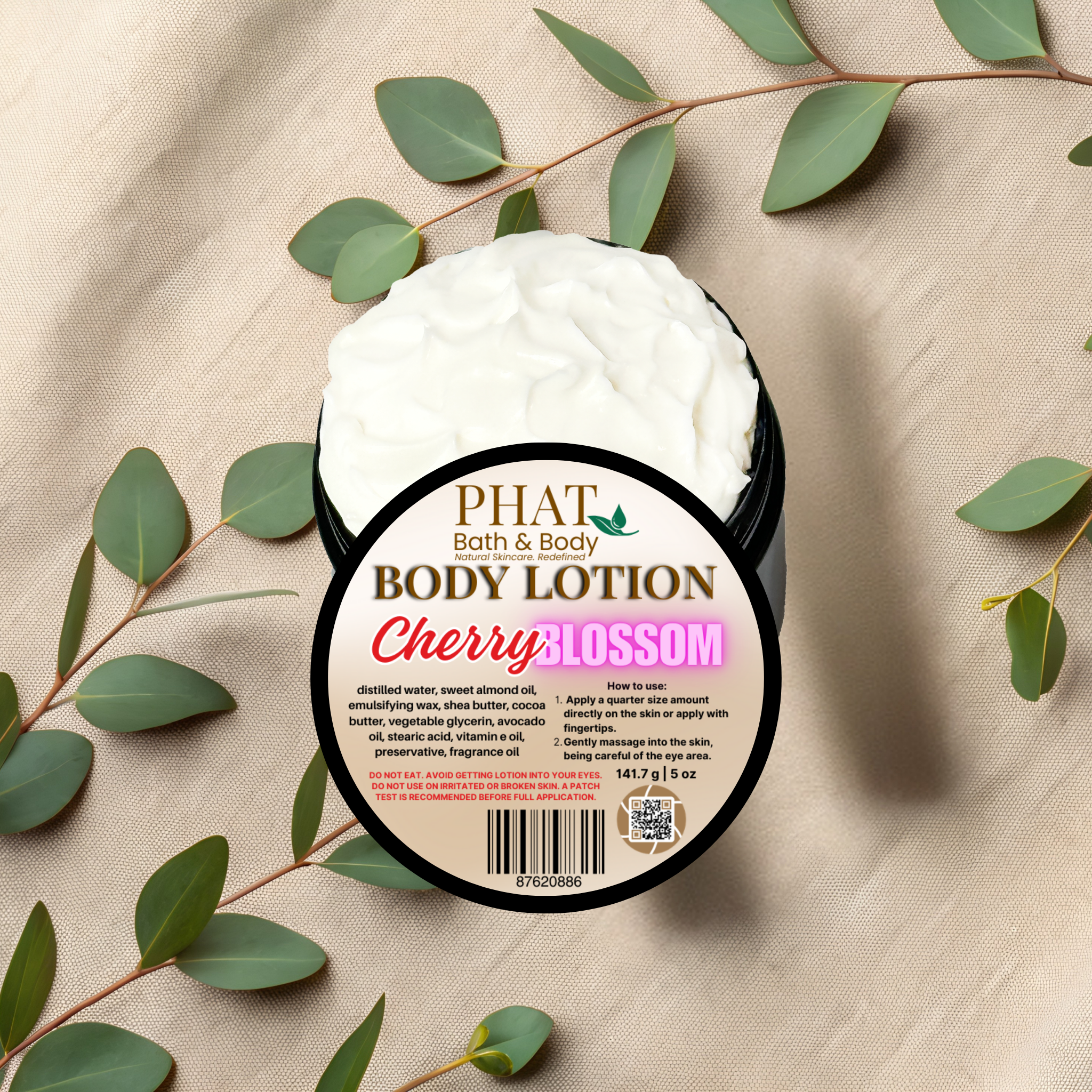 Cherry Blossom Moisturizing Body Lotion with Shea & Cocoa Butter | 5 oz