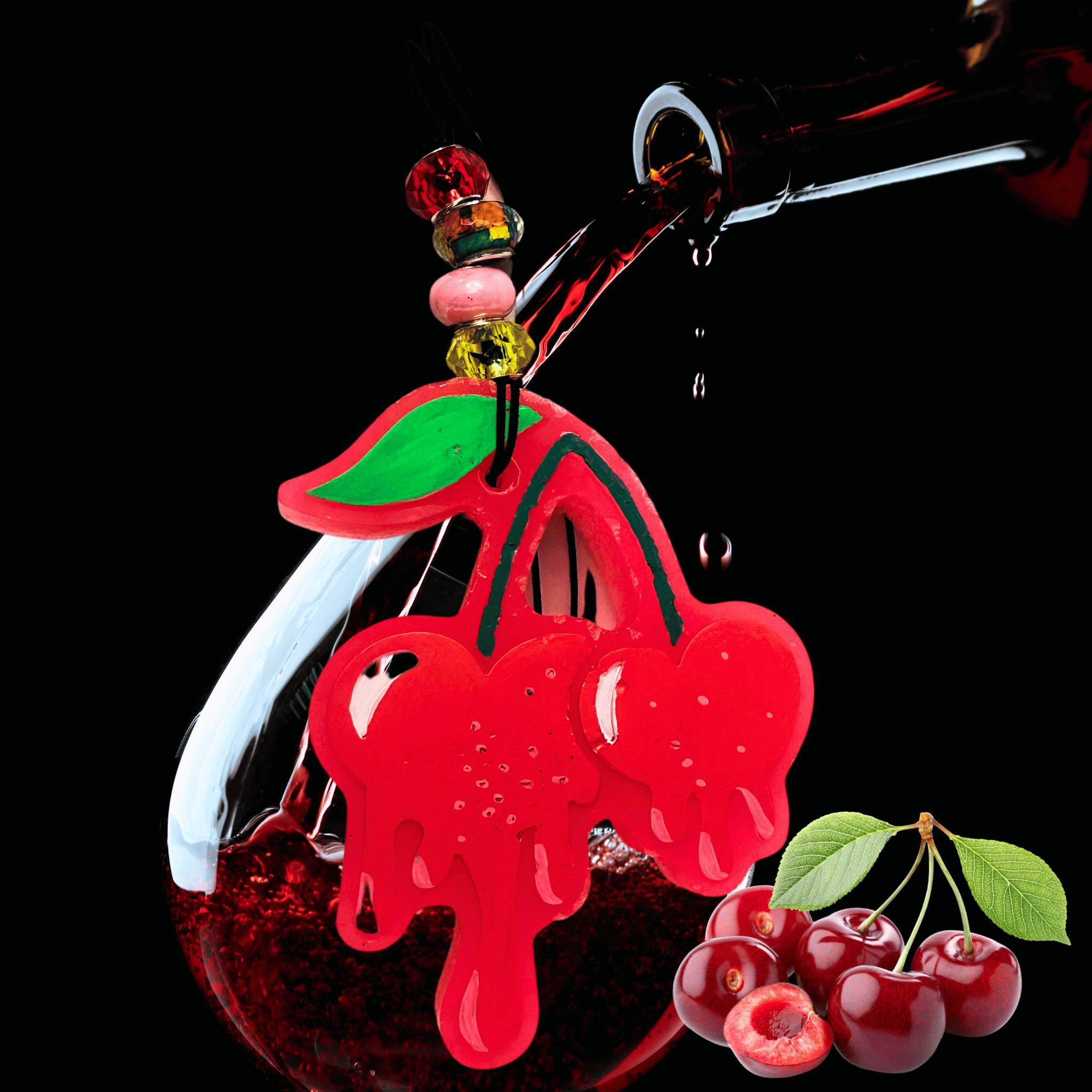 Cherry Merlot | Phat Freshie Car Air Freshener Black Cherry Merlot Type