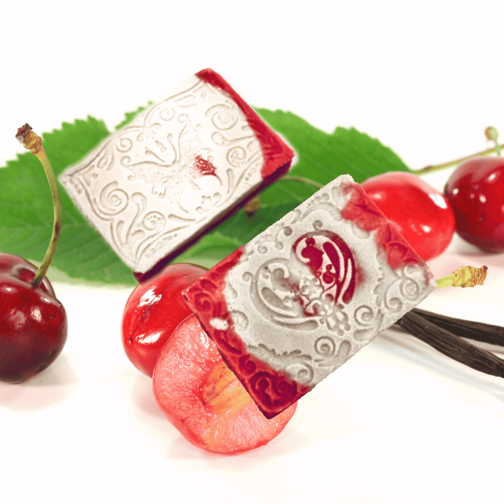 Cherry Vanilla Handmade Natural Bar Soap Hydrating Coconut & Olive Oil Soap