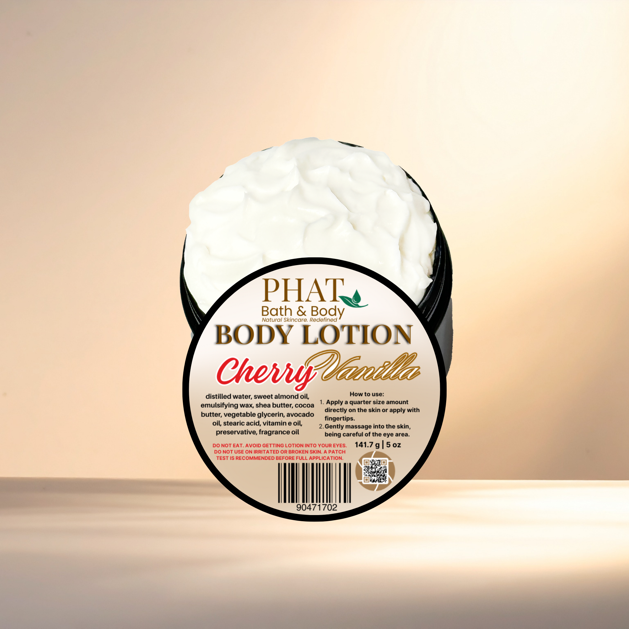 Cherry Vanilla Moisturizing Body Lotion with Shea & Cocoa Butter | 5 oz