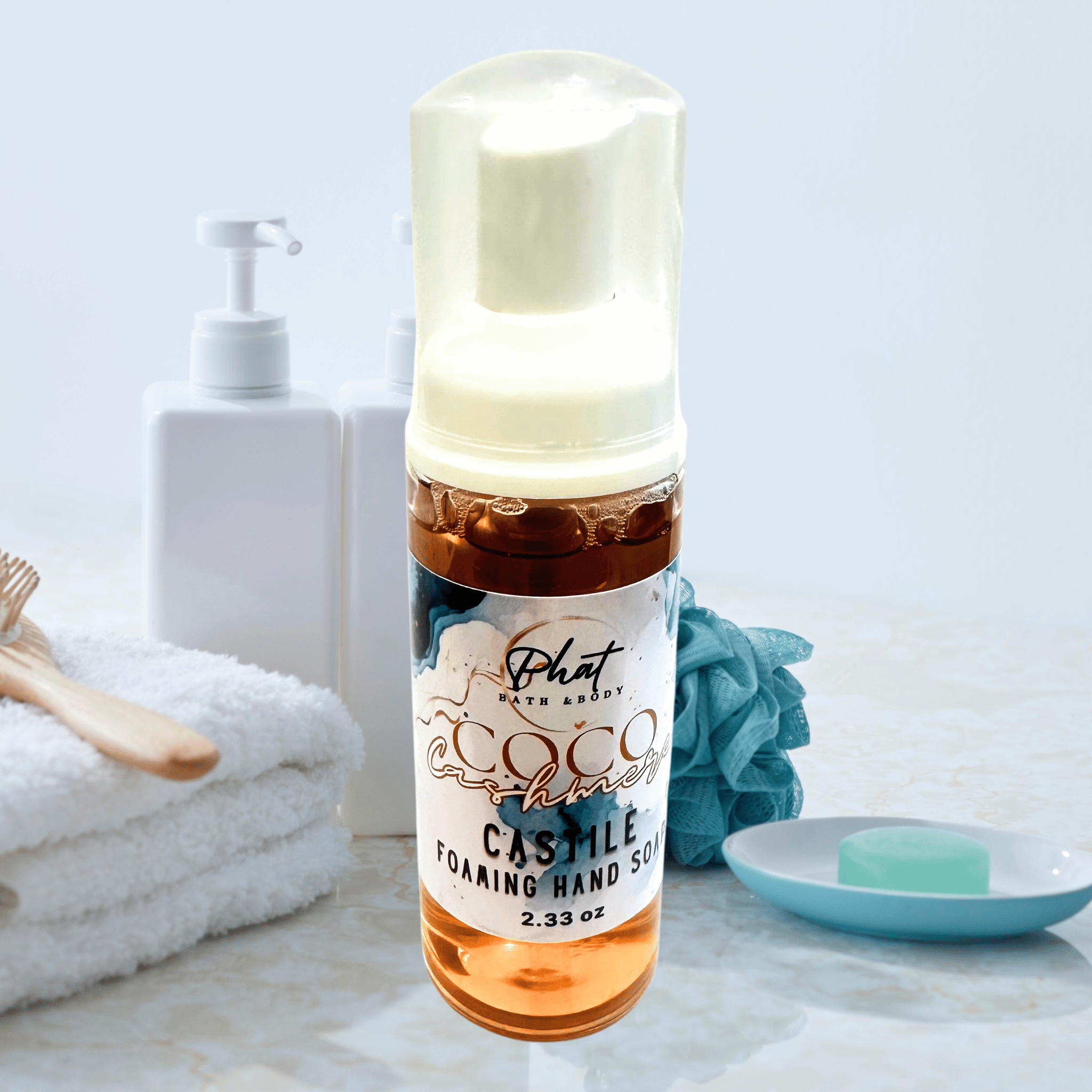 Coco Cashmere | Pure & Gentle Castile Foaming Hand Soap | Cocoa Butter Cashmere Type | 2.33 oz
