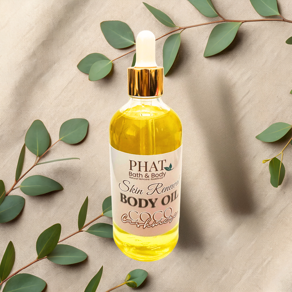 Coco Cashmere Skin Renewal Natural Body Oil with Rosehip Carrot Seed Oil Cocoa Butter Cashmere Type | 3.2 oz