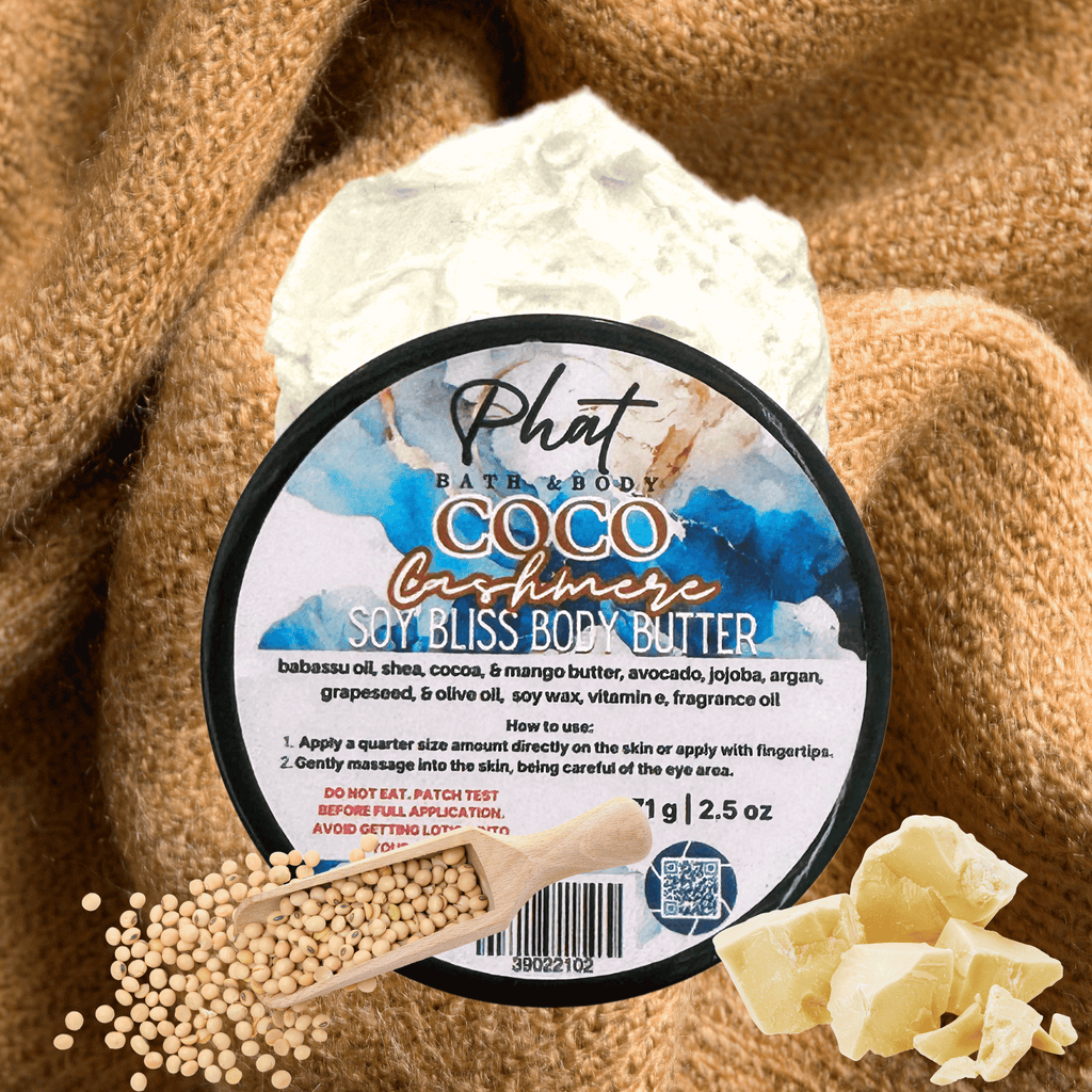 Coco Cashmere Soy Bliss Body Butter | 3 oz Cocoa Butter Cashmere Type