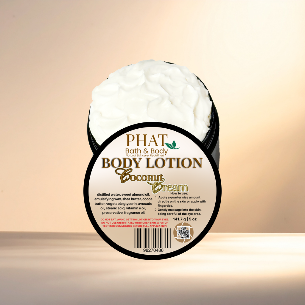 Coconut Cream Moisturizing Body Lotion with Shea & Cocoa Butter | 5 oz