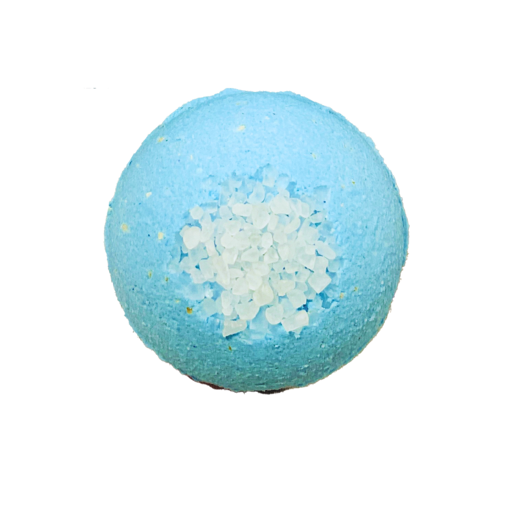 Coconut Cream Oatmeal Skin Nourishing Natural Bath Bombs with Sea Salt | 6 oz
