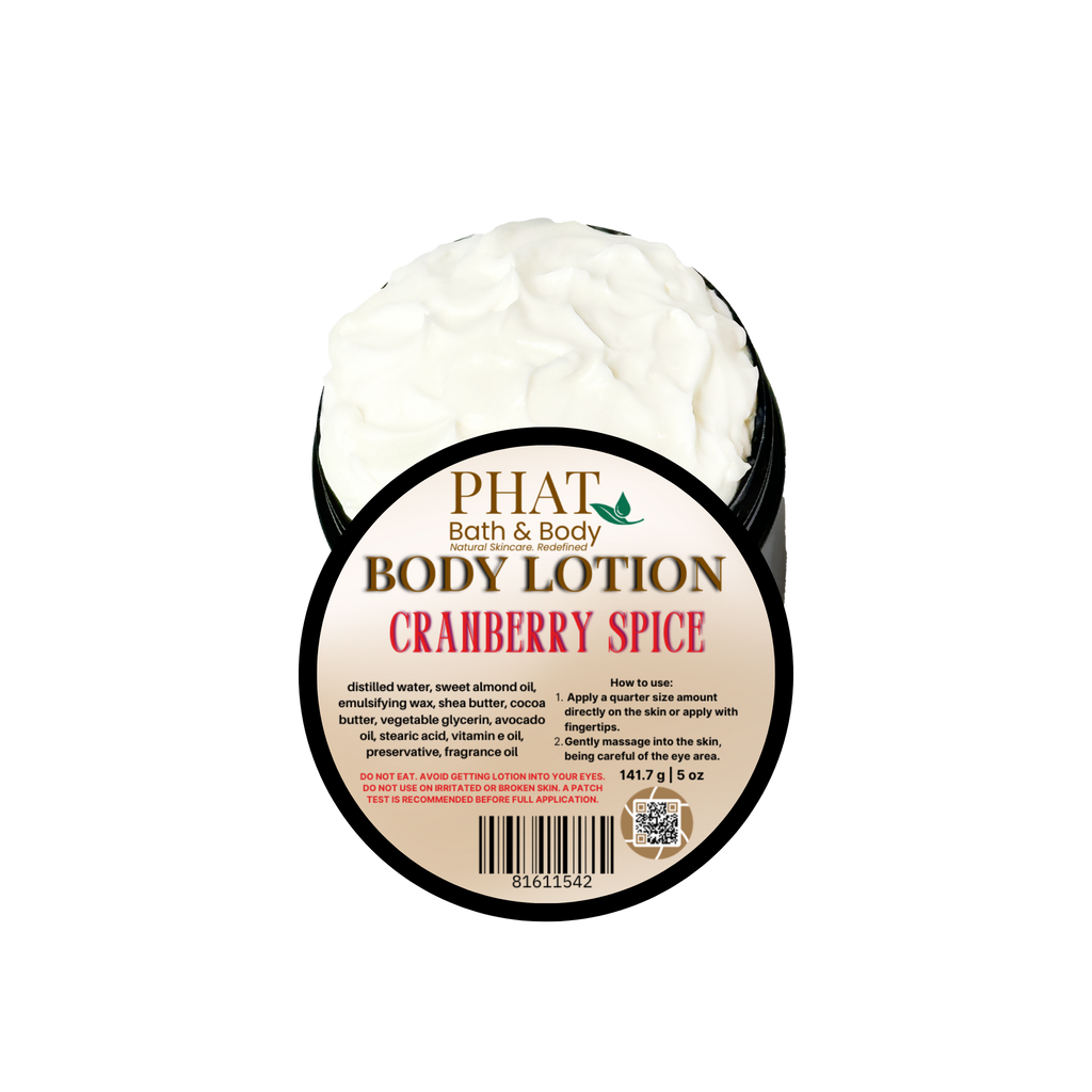 Cranberry Spice Moisturizing Body Lotion with Shea & Cocoa Butter | 5 oz