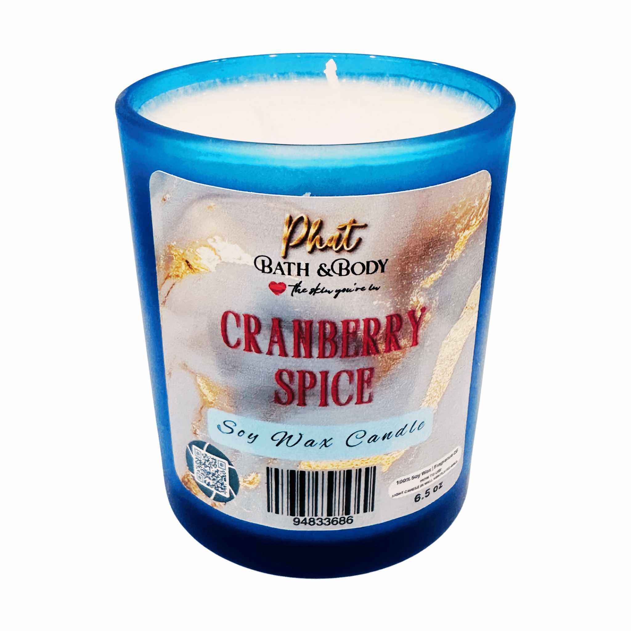 Cranberry Spice Natural Soy Wax Candle | 6.5 oz