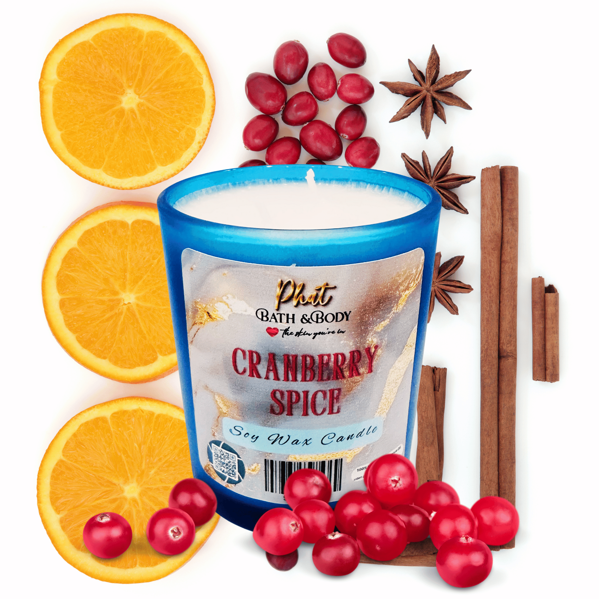 Cranberry Spice Natural Soy Wax Candle | 6.5 oz