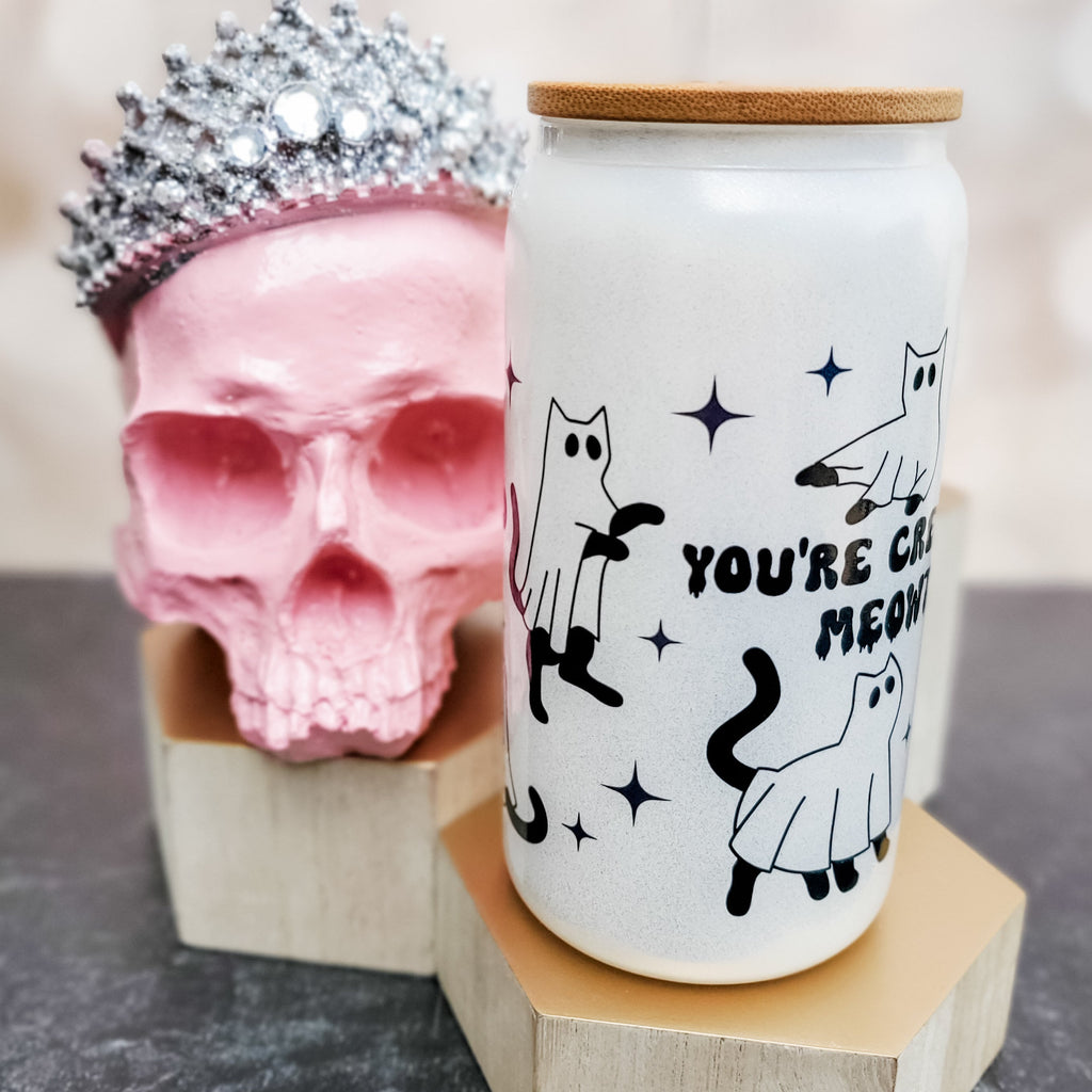 Gruselige Geisterkatze Halloween-Tasse