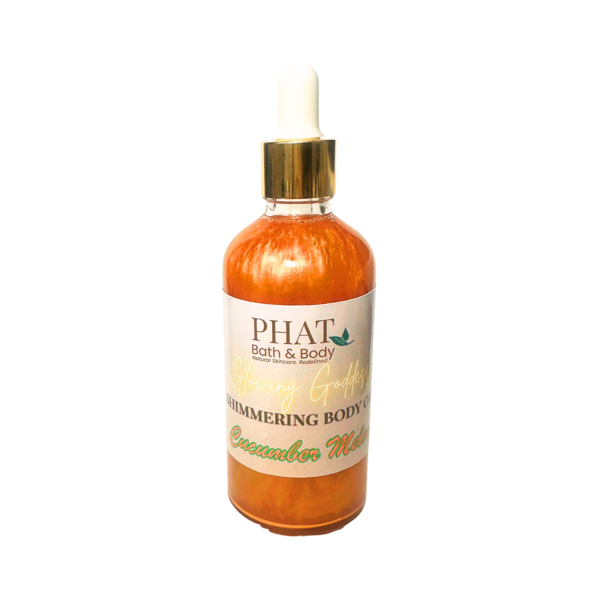 Cucumber Melon Glowing Goddess Natural Shimmer Body Oil Golden Glow | 3.2 oz