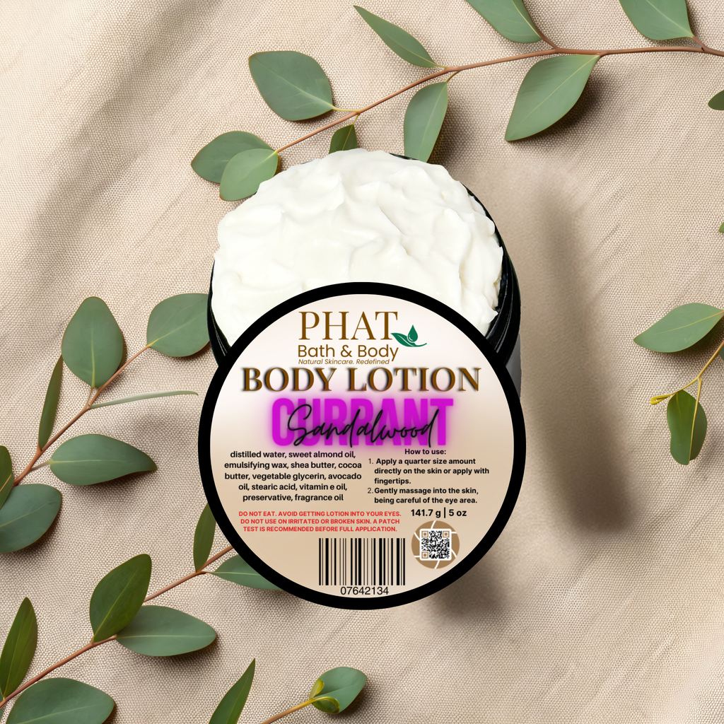 Currant & Sandalwood Moisturizing Body Lotion with Shea & Cocoa Butter | 5 oz